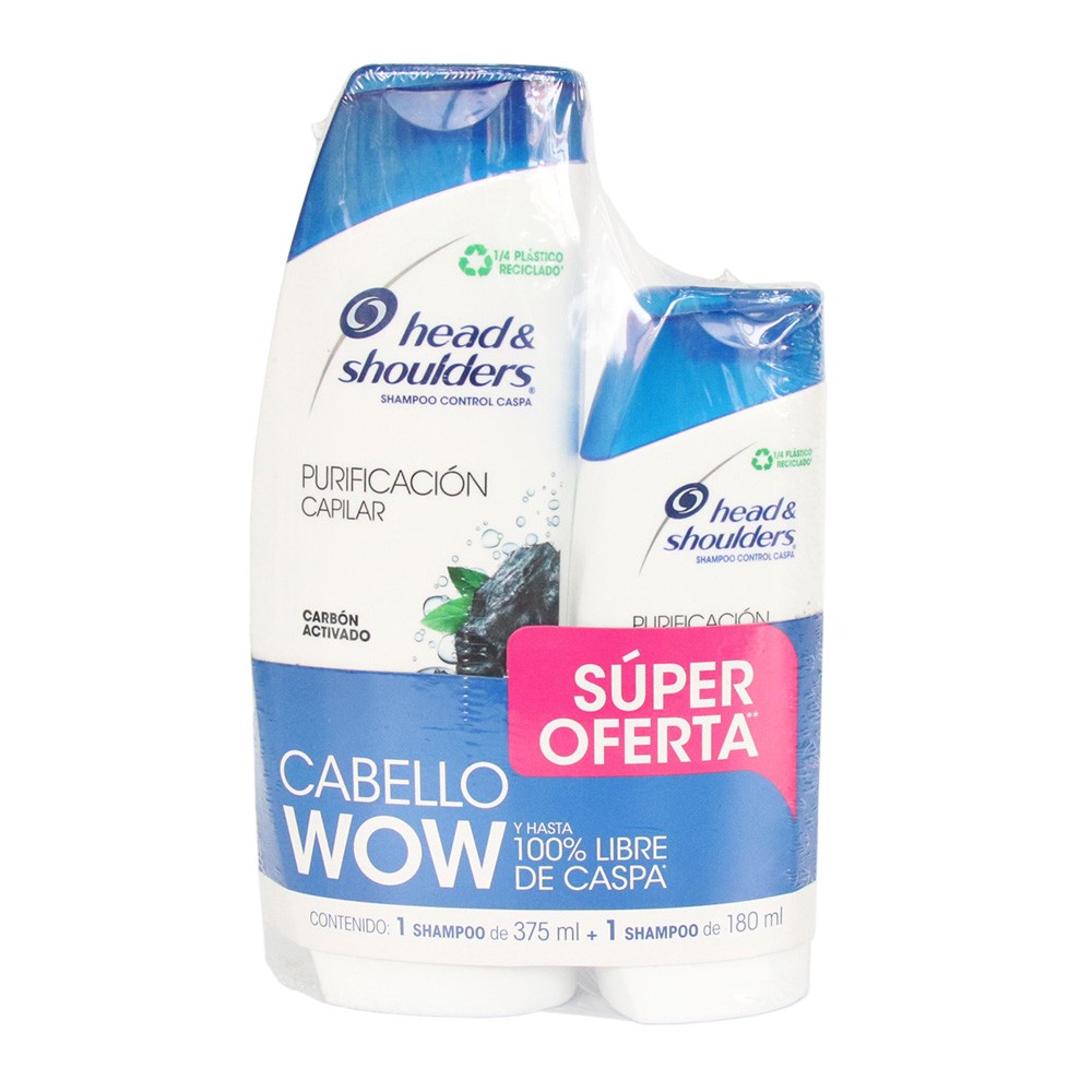 SHAMPOO H&S PURIFICACIÓN CAPILAR*375ML