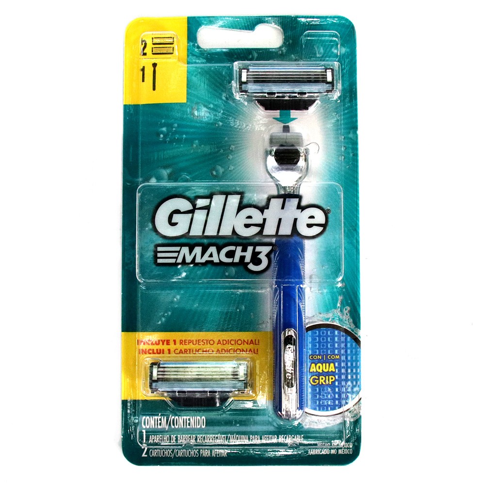 PRESTOBARBA AGUAGRIP BASE 2UP GILLETE