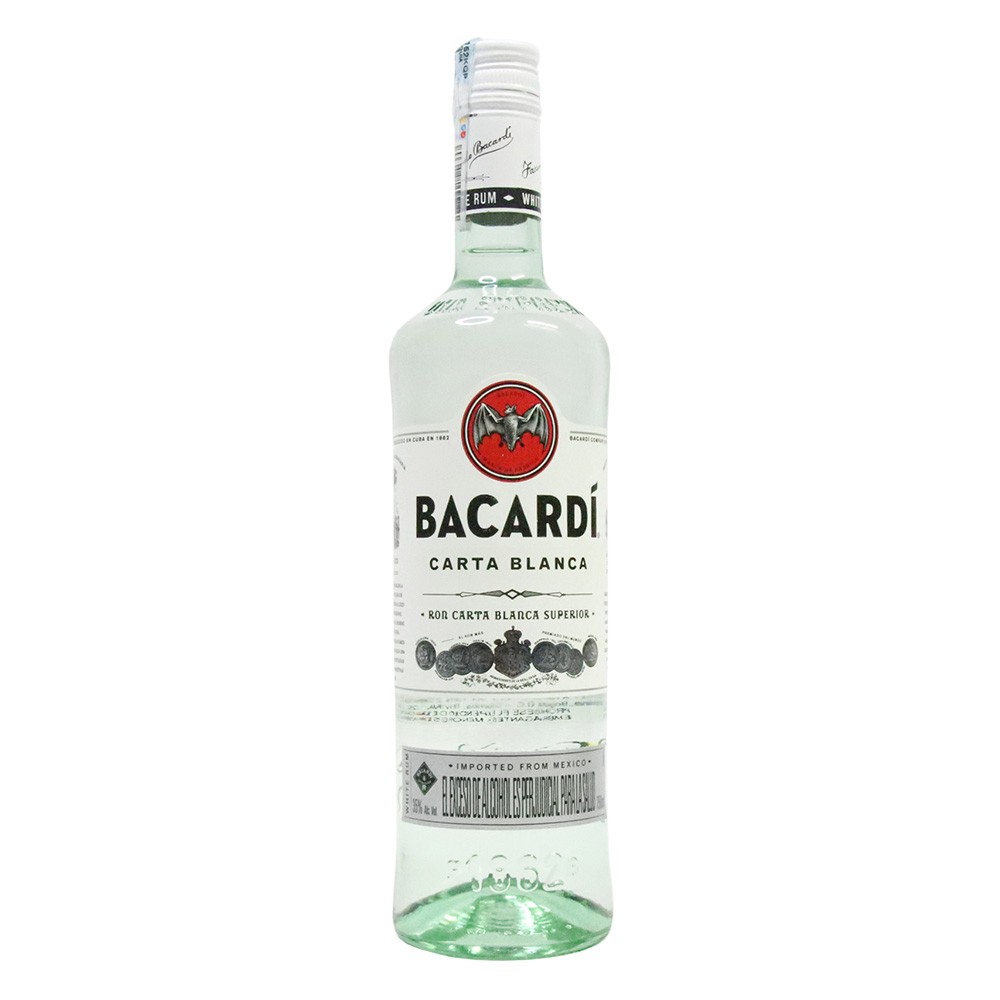 RON CARTA BLANCA BOT BACARDI  x 750ML