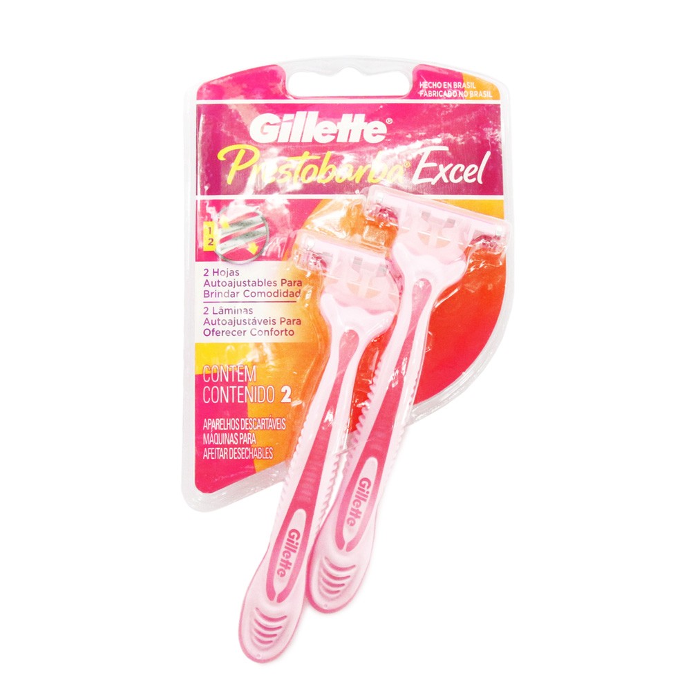PRESTOBARBA EXCEL MUJER  x 2UNDS