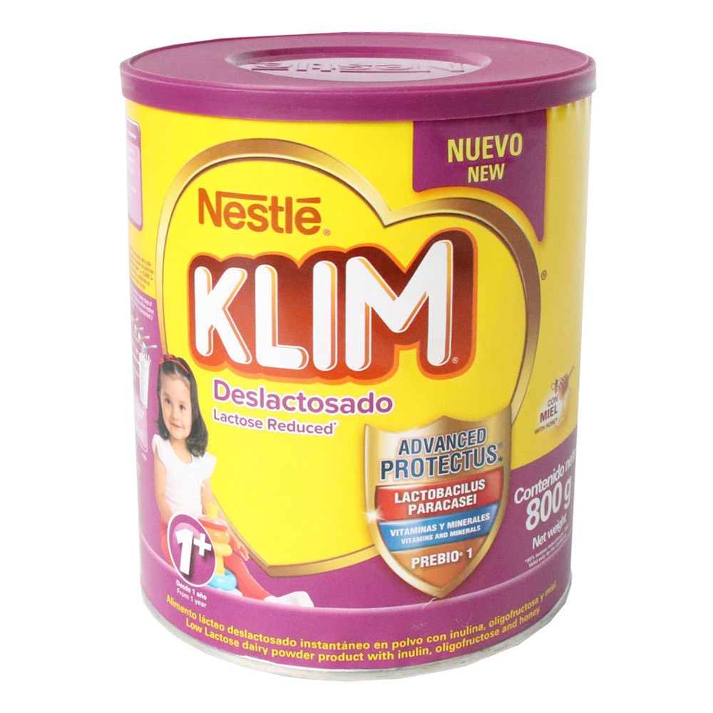 KLIM 1+ DESLACTOSADO LATA x 800GR