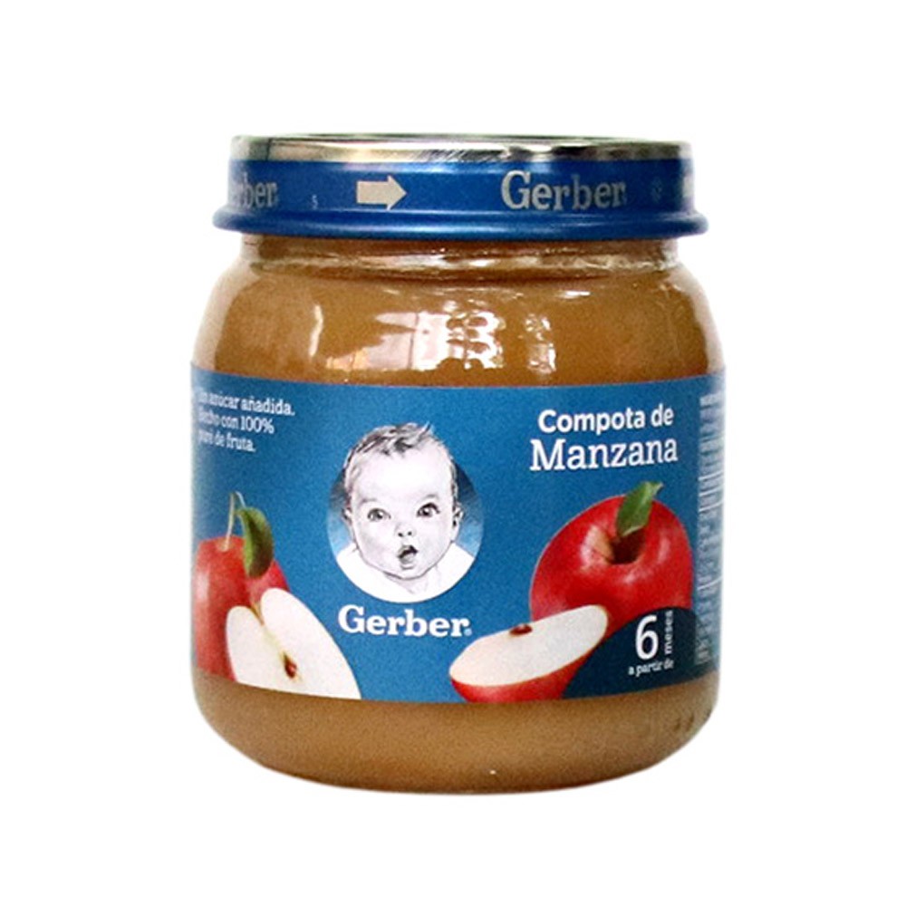 COMPOTA MANZANA GERBER  x 113GR