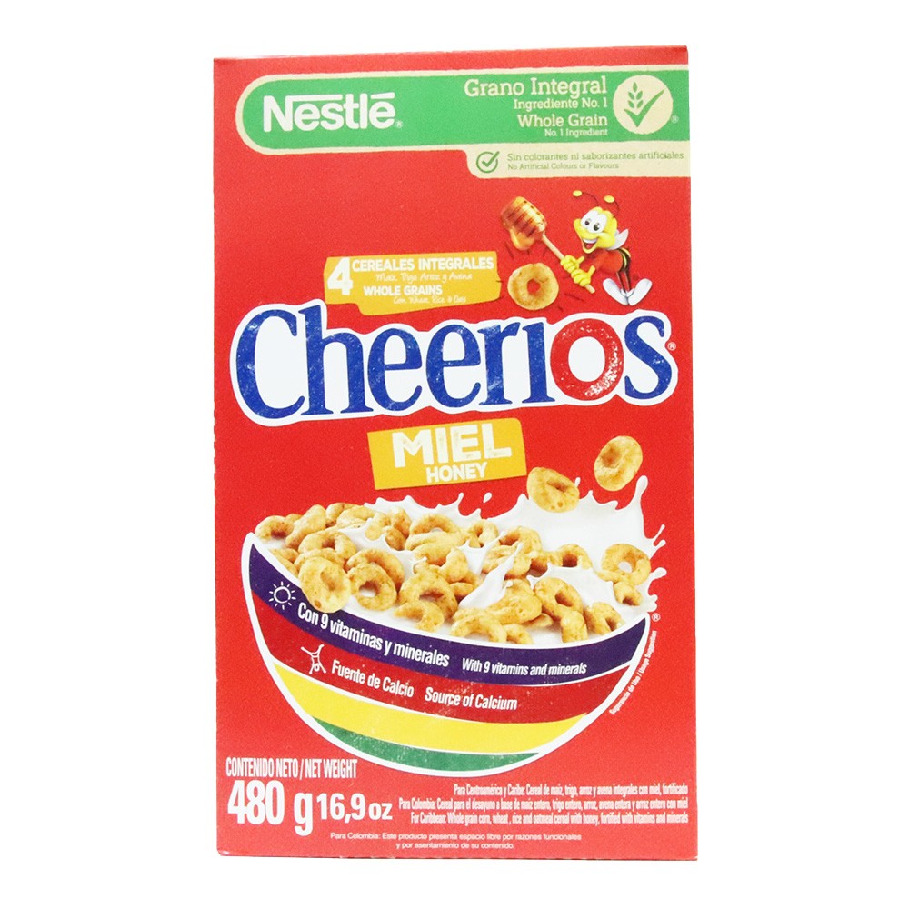 CEREAL CHEERIOS MIEL NESTLE  x 480GR