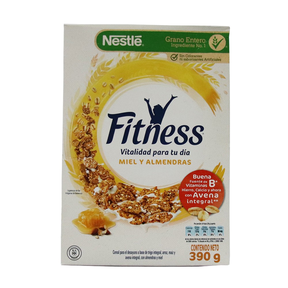 CEREAL FITNESS HONEY AND ALMOND x 390 GR