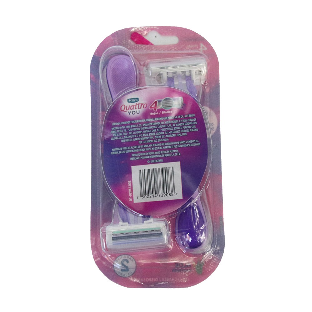 MAQUINA AFEITAR SCHICK XTREME * 2 UND