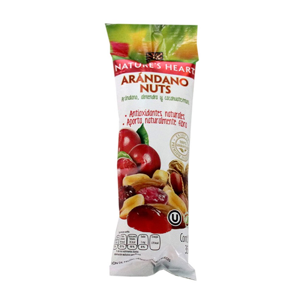 ARANDANO CON NUECES NATURE´S HEART *35GR