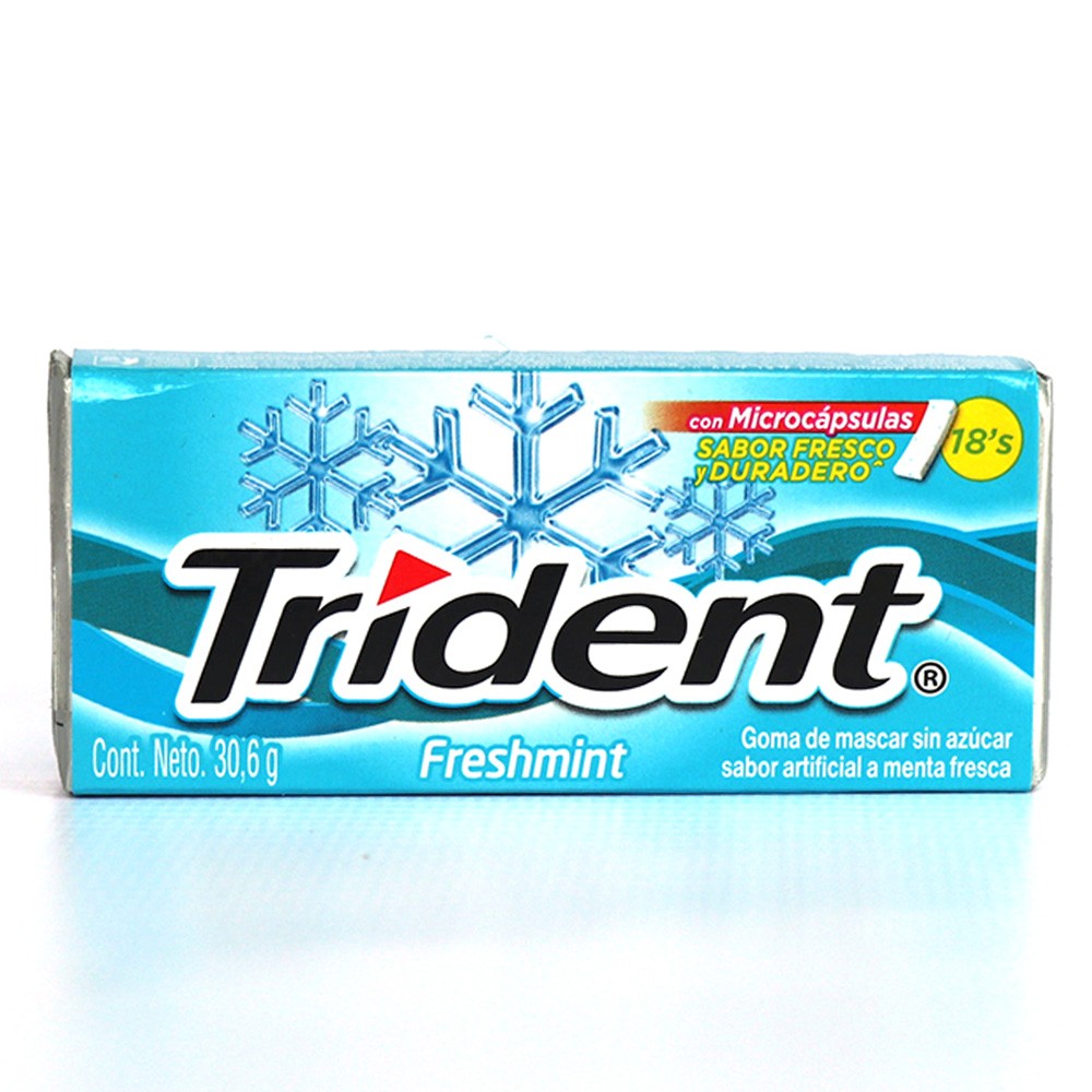 TRIDENT EVUP FRESHMINT X 18 UNDS
