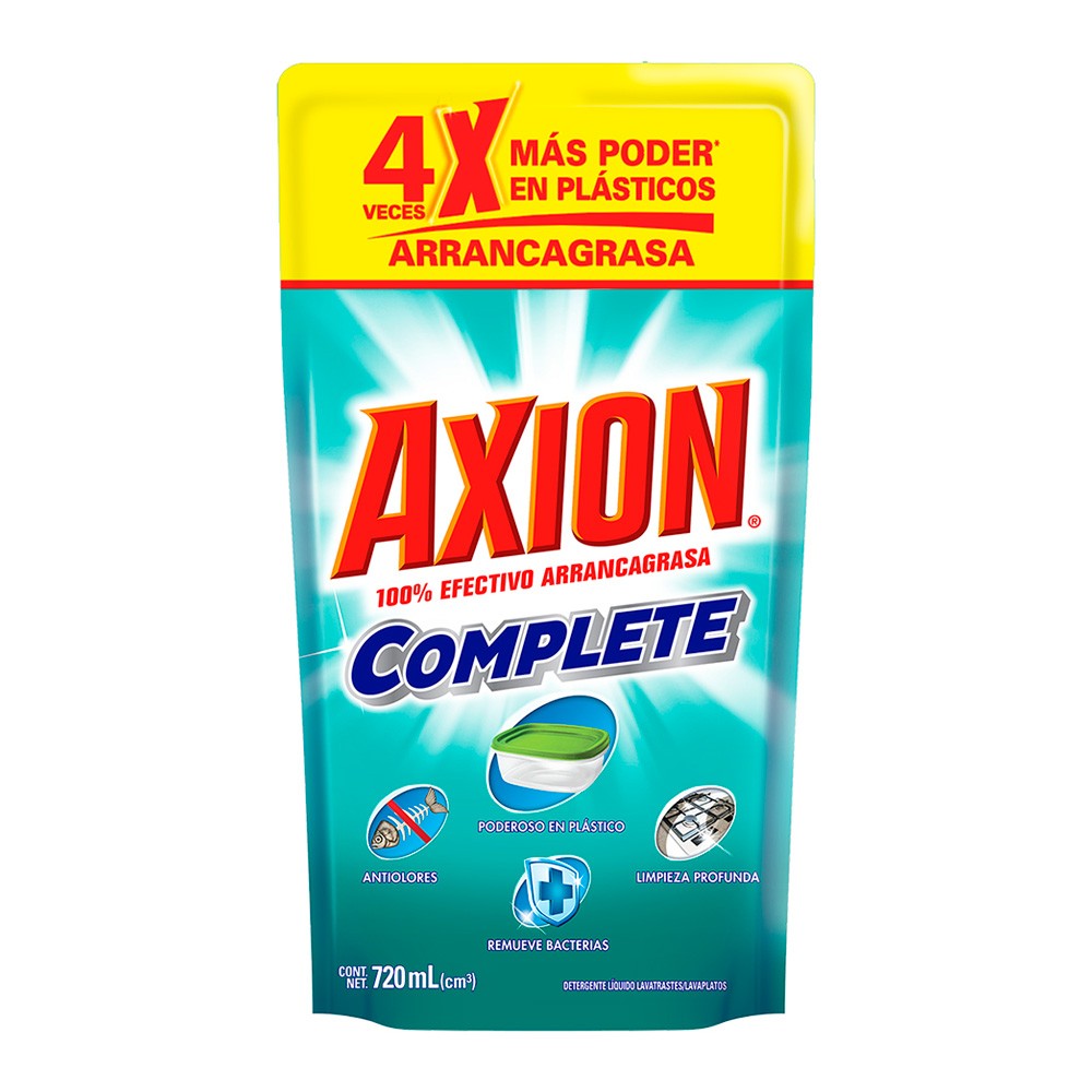 LAVAPLATOS COMPLETE PLASTIC AXION*720ML