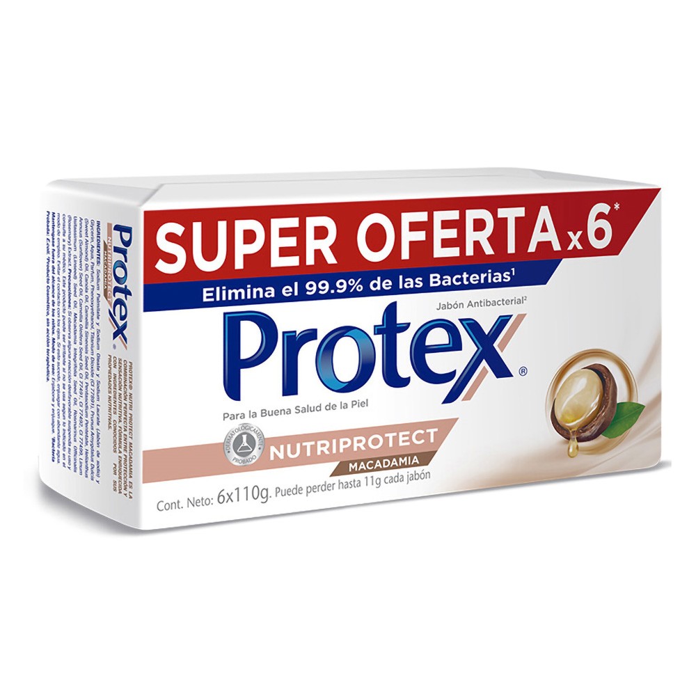 JABON PROTEX MACADAMIA SIXPACK*110GR