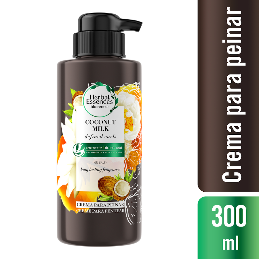 Crema Para Peinar Herbal Essences Aceite de Coco x 300Ml