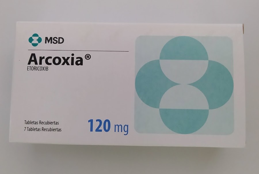 Arcoxia 120Mg Tabletas Caja x7Tab. MSD Etoricoxib