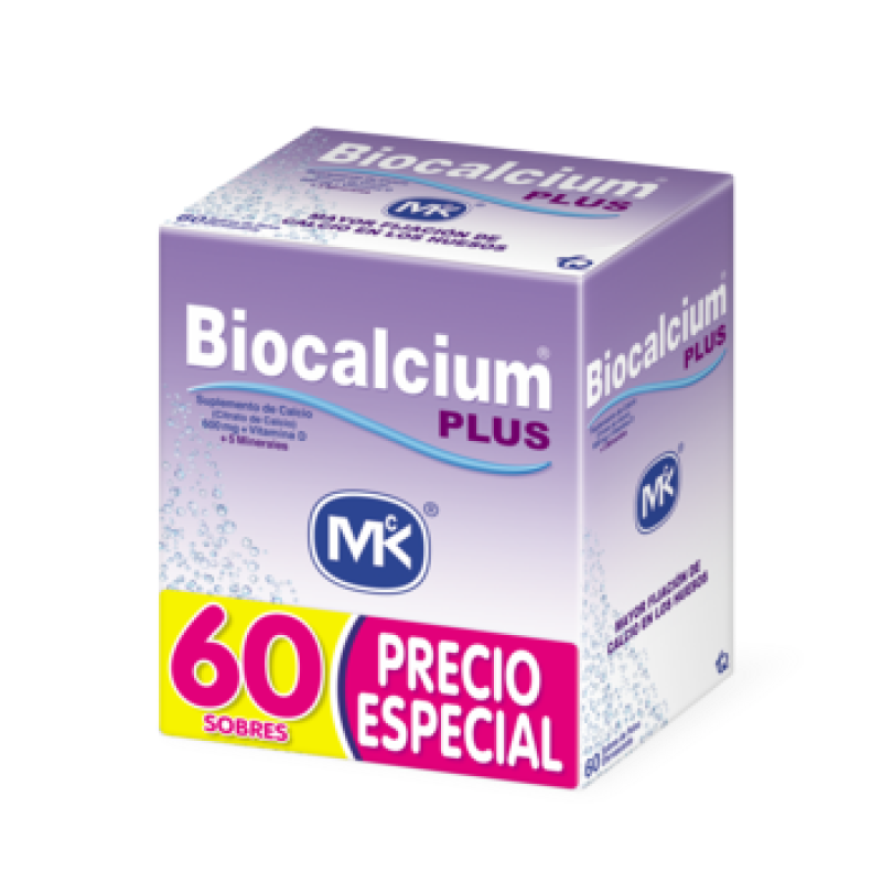 OFT Biocalcium Plus 600MG Precio Especial Caja x 60 sobres