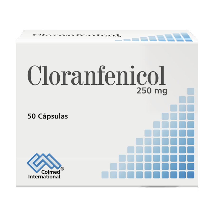 Cloranfenicol 250 mg Colmed Caja x 50 Cápsulas
