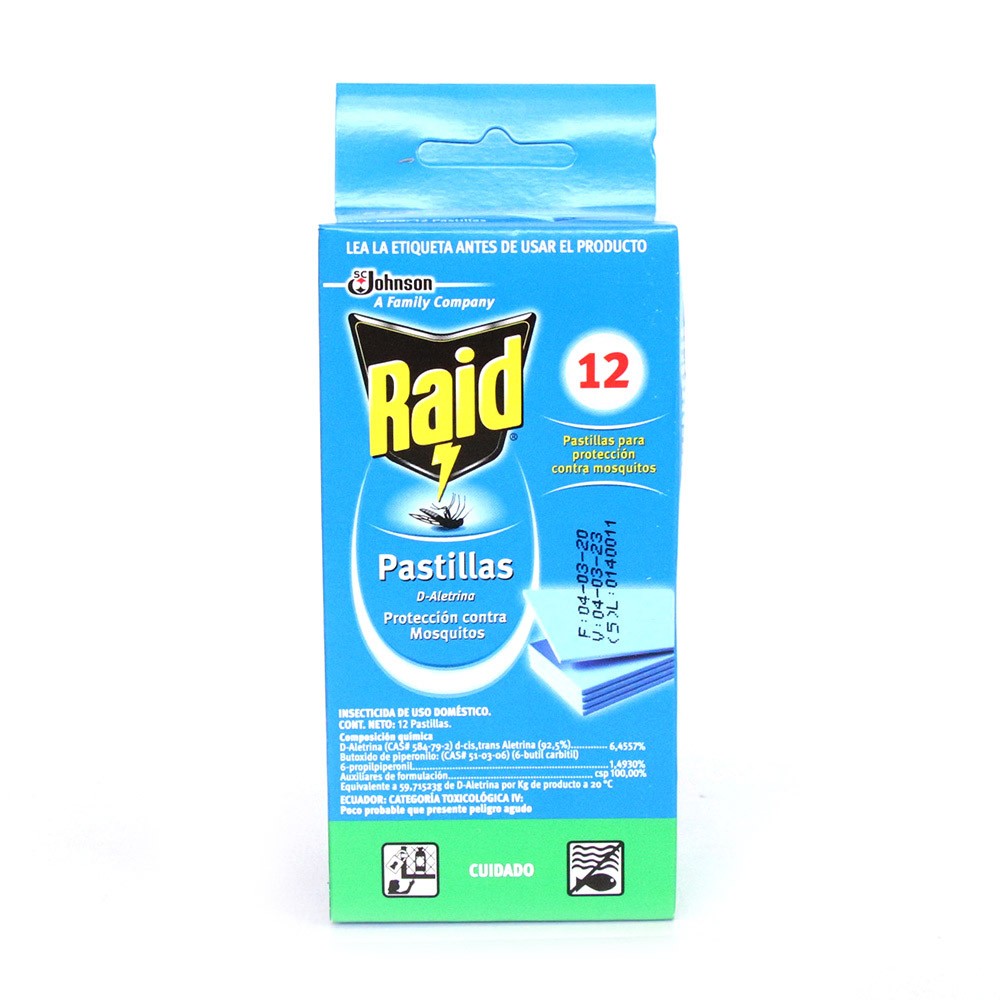 RAID PASTILLAS RPTO   x 12U