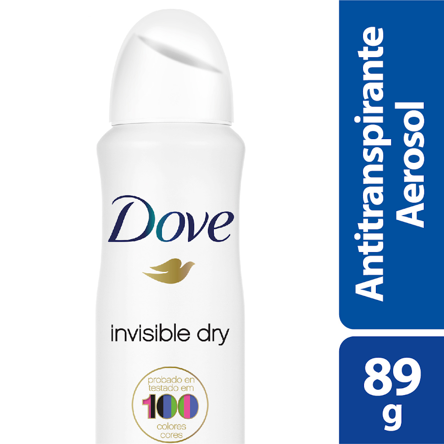 ANTITRANSPIRANTE DOVE AEROSOL INVISIBLE DRY 48H 100 COLORES X150ML