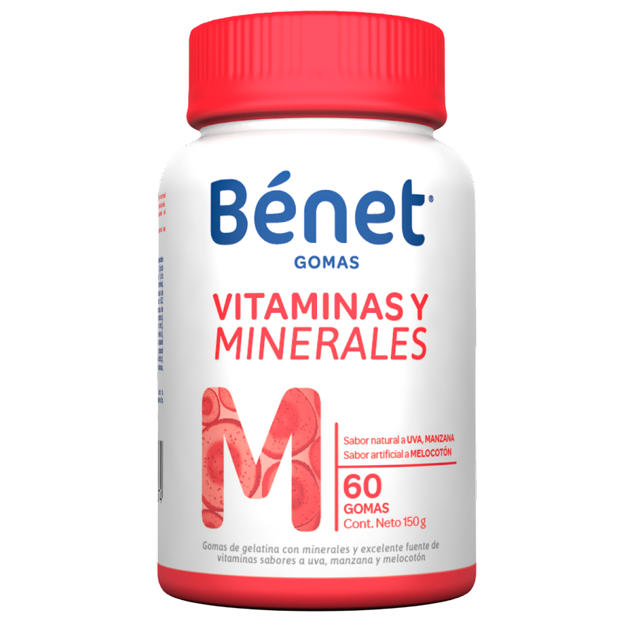 Gomas Benet Multivitaminas mas Minerales x 60Und