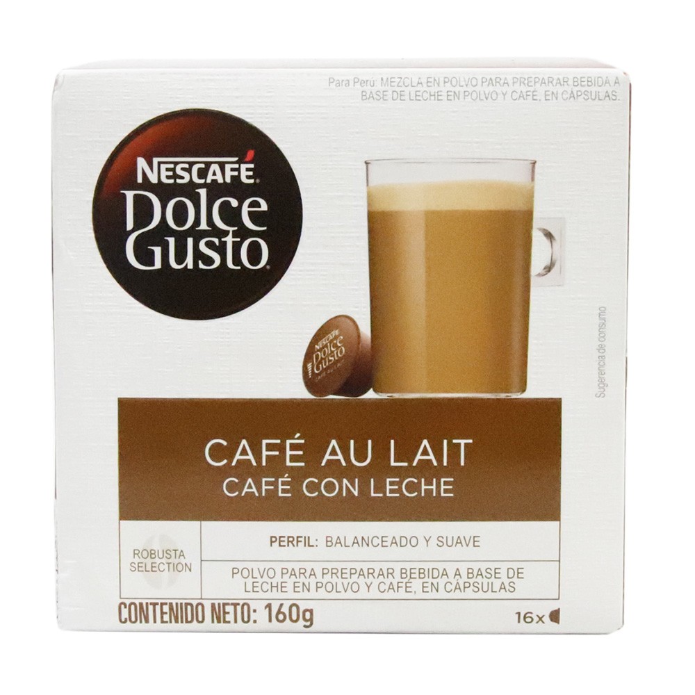 NESCAFE DOLCE GUSTO CON LECHE*160GR