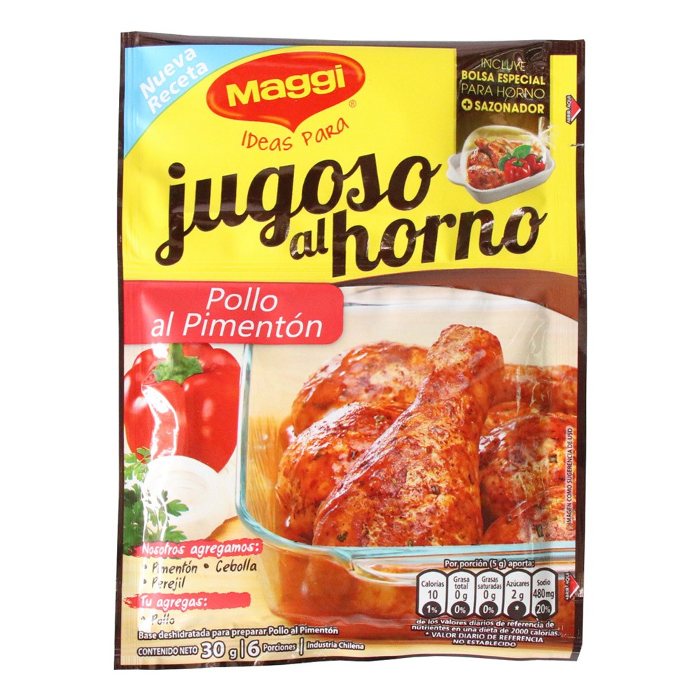 JUGOSO AL HORNO POLLO PIMENT ESTLE *30GR
