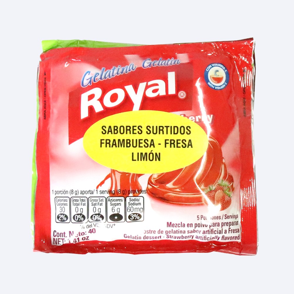 GELATINA TRIPACK SURTIDO ROYAL*120GR