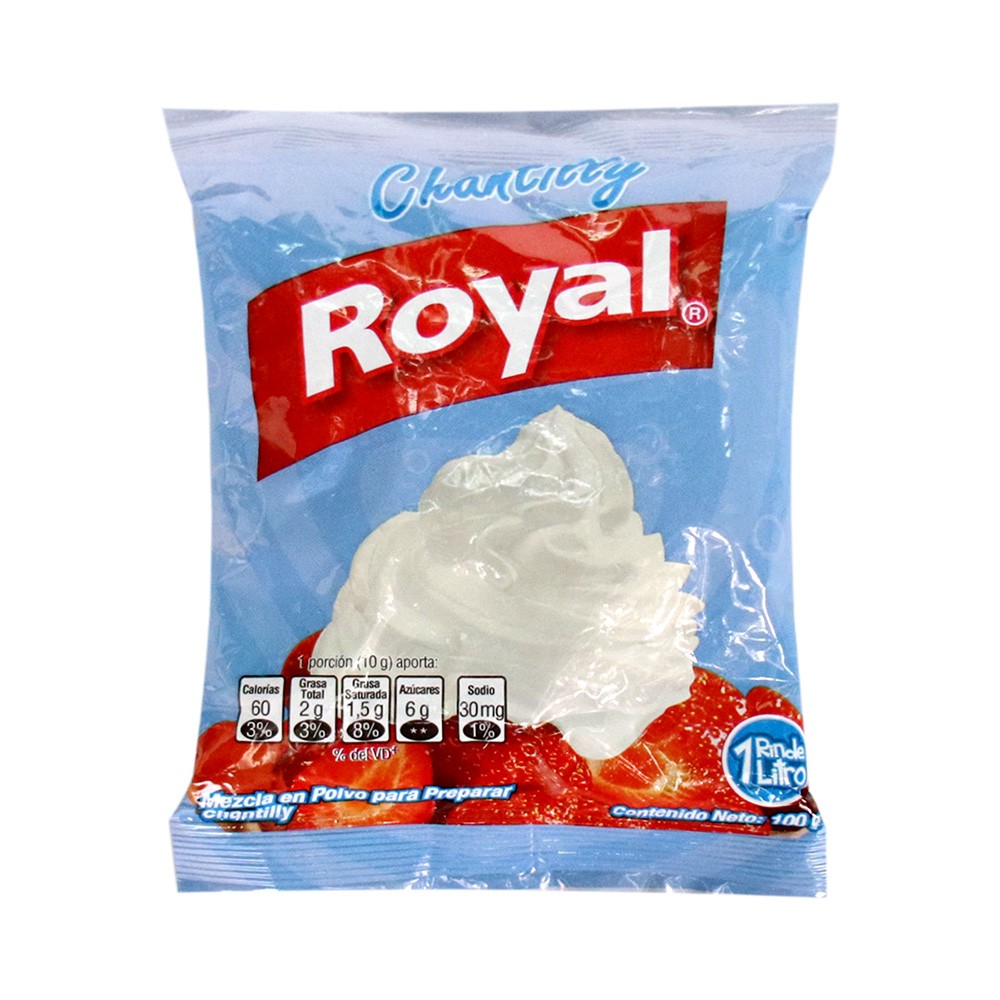 CREMA CHANTILLY ROYAL  x 100GR