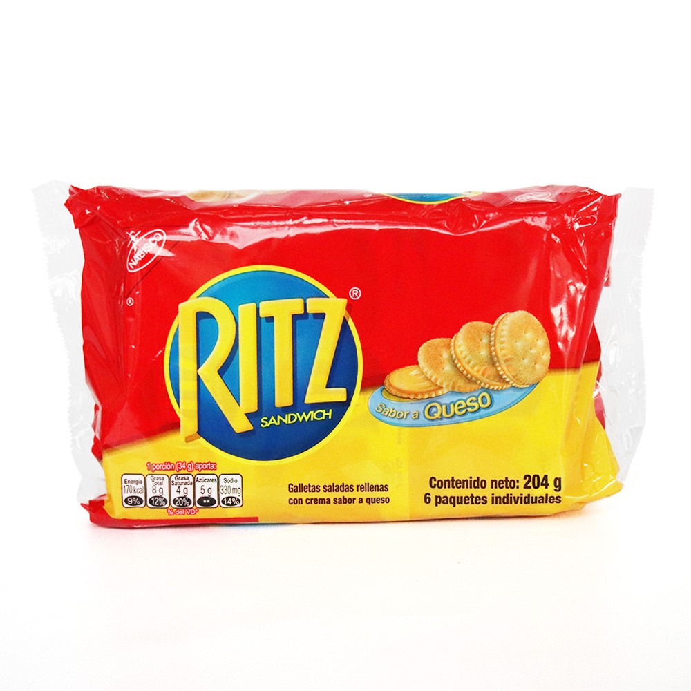 GALLETAS RITZ QUESO 6UNID 34gr