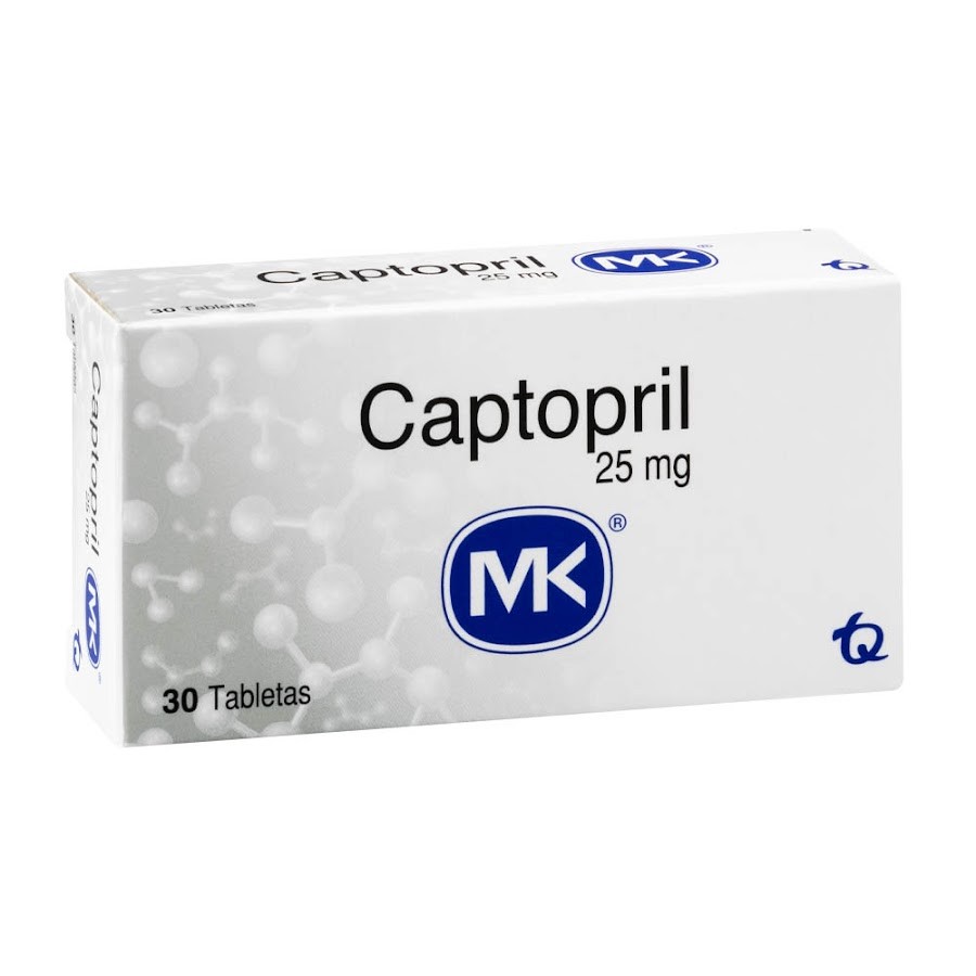 Captopril MK 25mg Tabletas Caja x30Tab.
