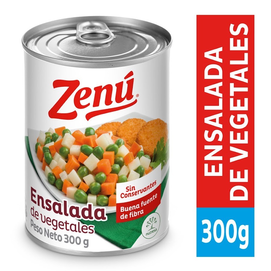 ENSALADA ZENÚ NATURAL VEGETALES X300G