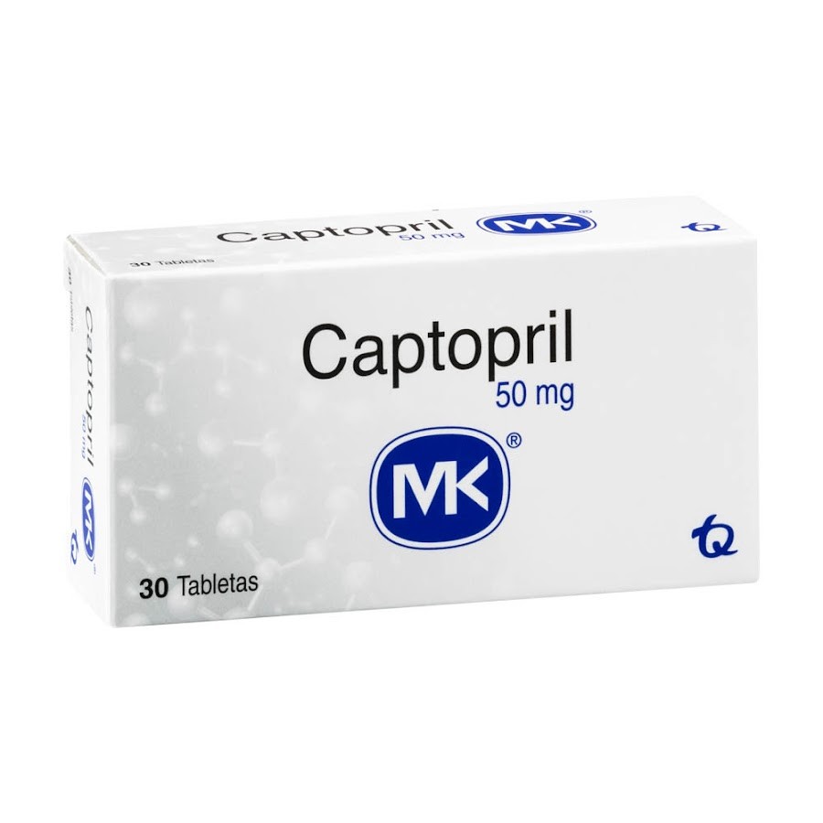 Captopril MK 50mg tabletas caja x30Tableta