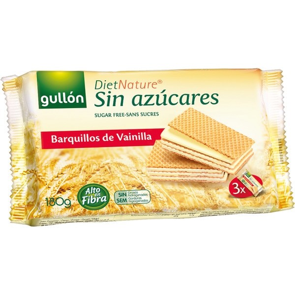 Galletas Gullón Diet Nature Barquillos De Vainilla Paquete X70G.