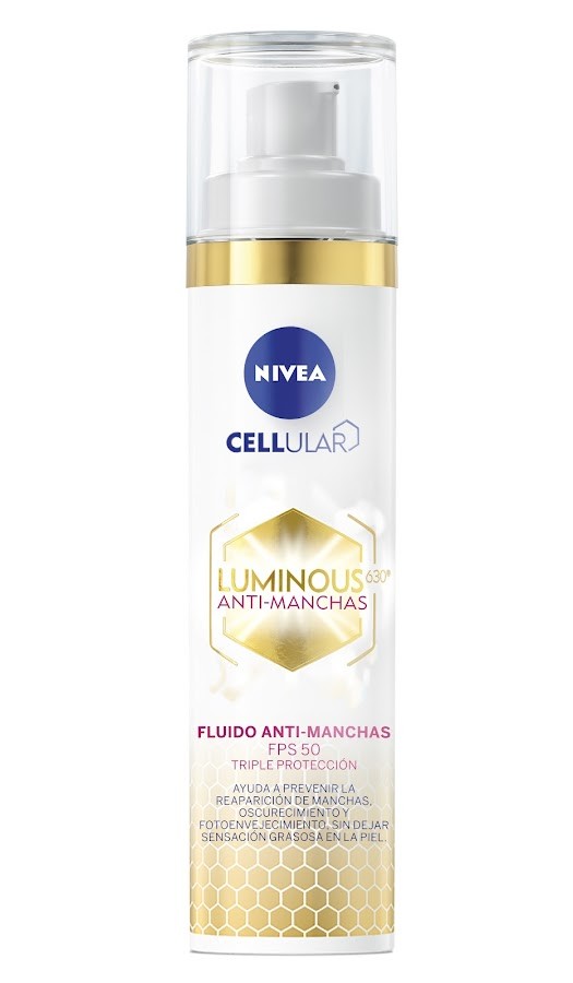 Crema Nivea Cellular Luminous 630 antimanchas Fluido FPS 50 Dia x 40Ml