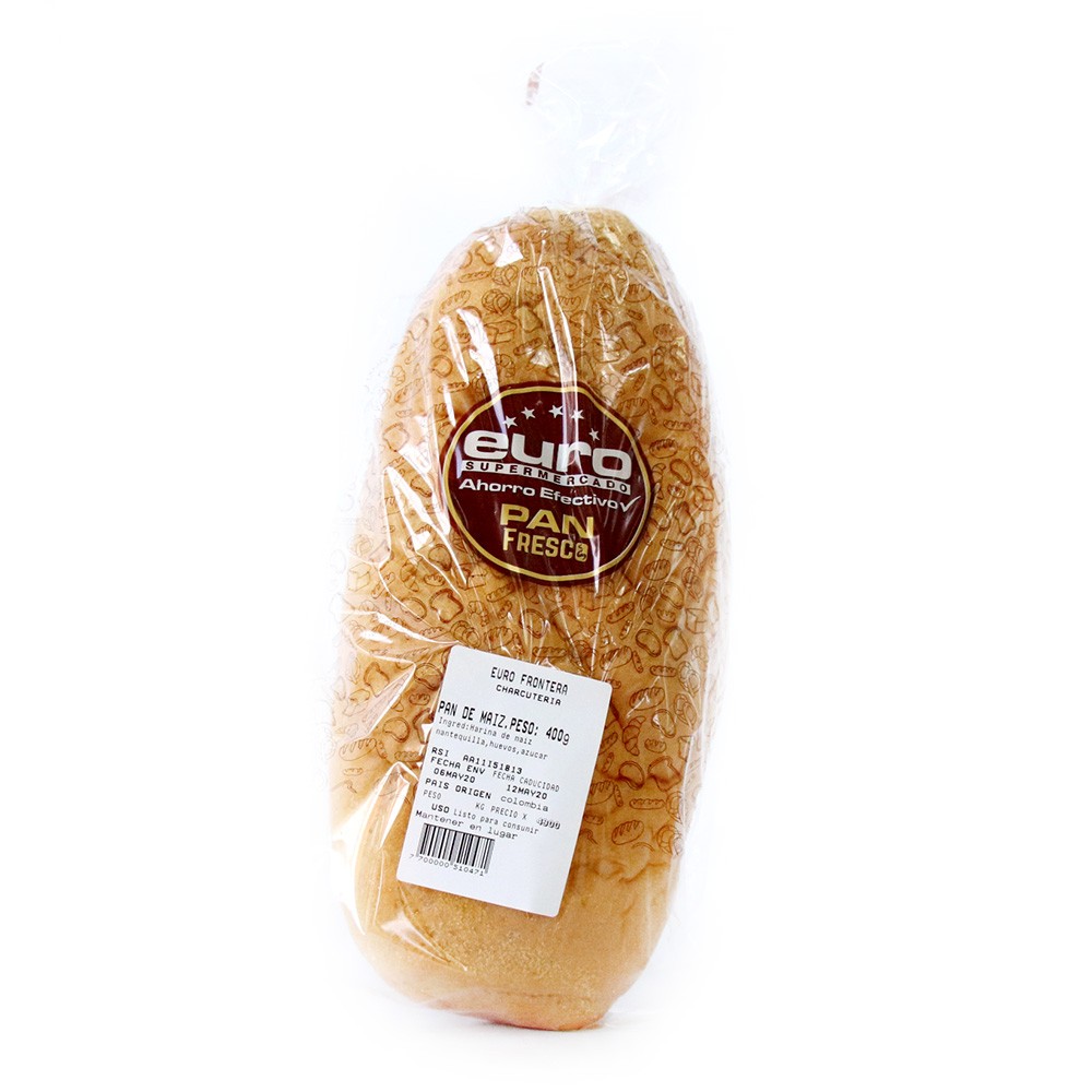 PAN DE MAIZ AL HORNO  x 400GR