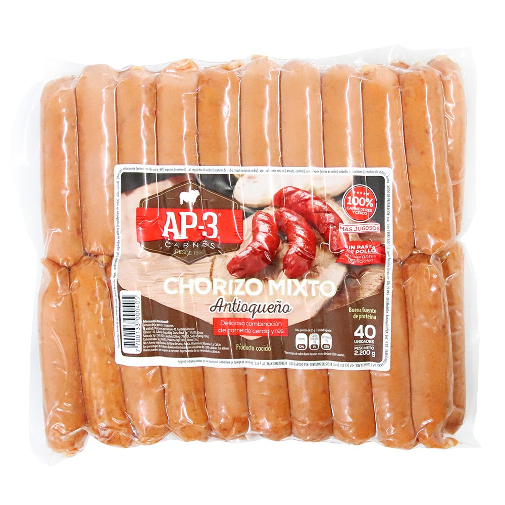 CHORIZO MIXTO ANT  x 40 UND AP3 LAU