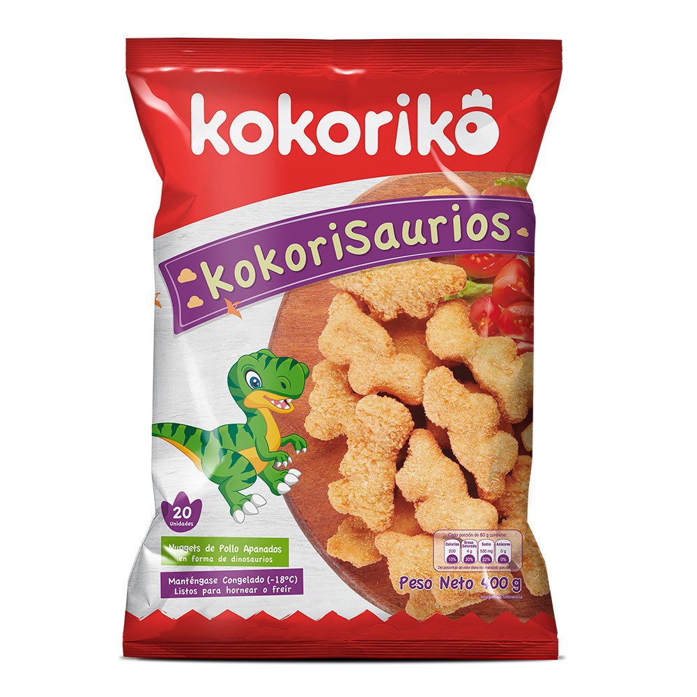 NUGGETS SAURIOS KOKORIKO  x 400 GR