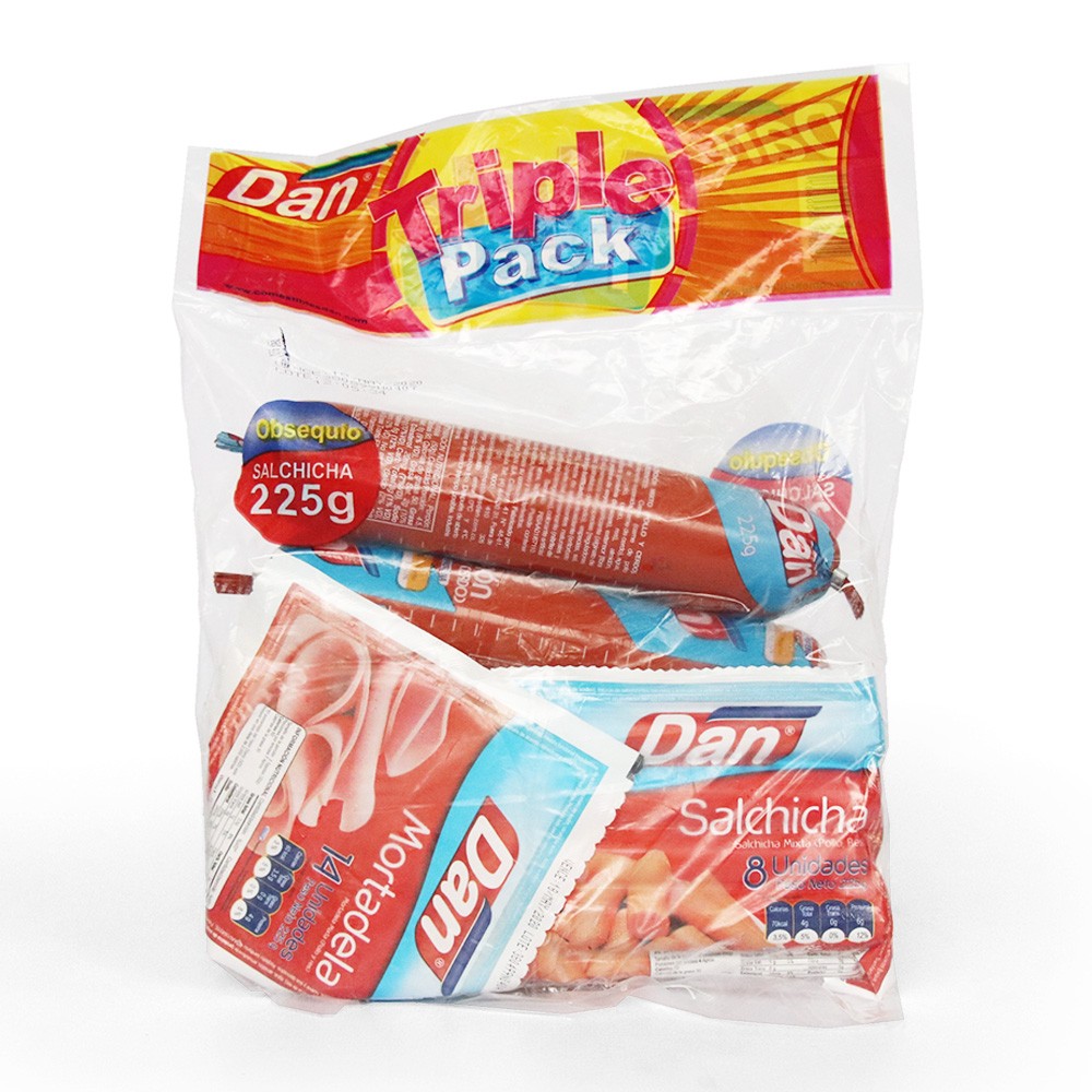 COMBO DAN TRIPLE PACK +SALCHICHA x 225GR