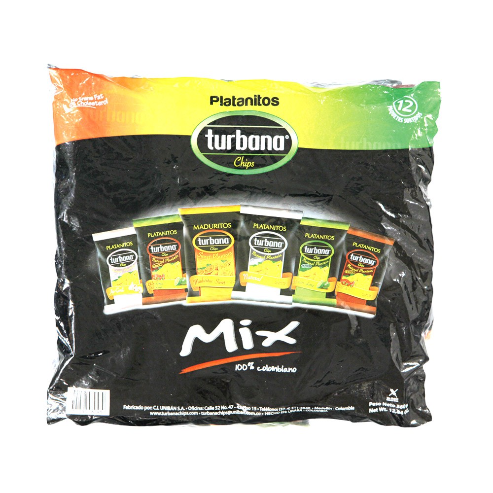 PLATANITO MIX 12U x 30GR TURBANA