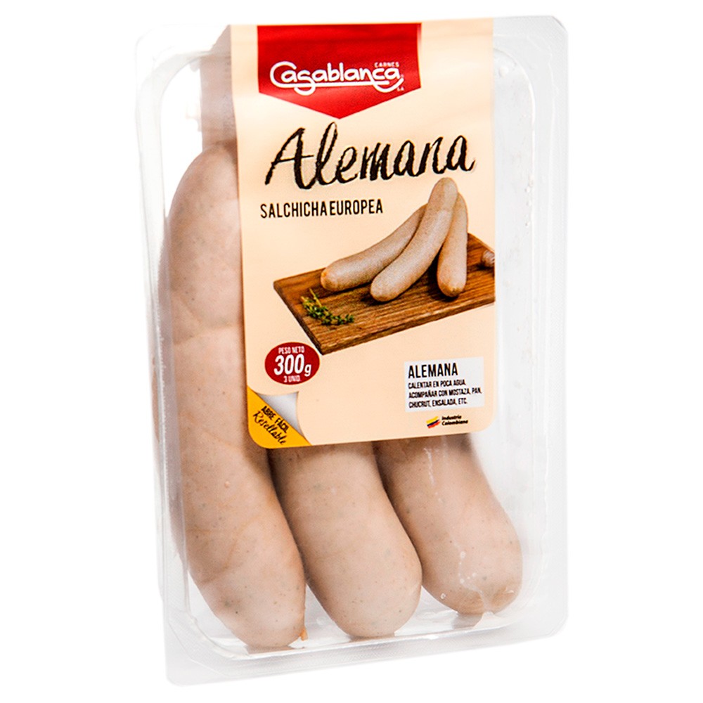 SALCHICHA ALEMANA CASA BLANCA x 270GR