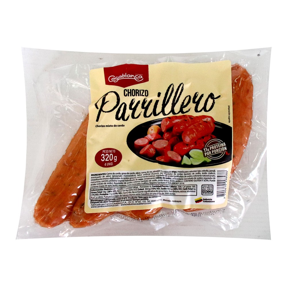 CHORIZO PARRILLERO CASA BLANCA x 320GR