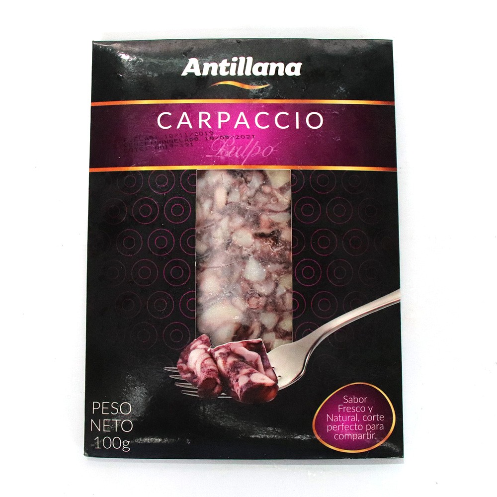 CARPACIO DE PULPO ANTILLANA * 100 GR