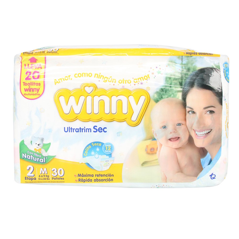 PAÑAL ETAPA 2 WINNY SEC x 30UN+20 TOAL