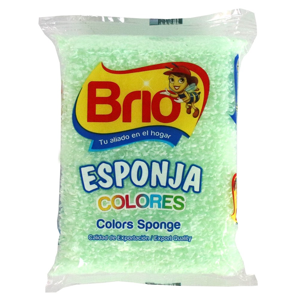ESPONJA COLORES BRIO  x 1U