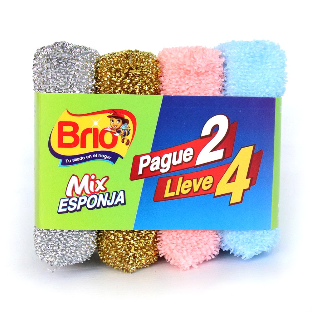 MIX ESPONJAS BRIO 4*2