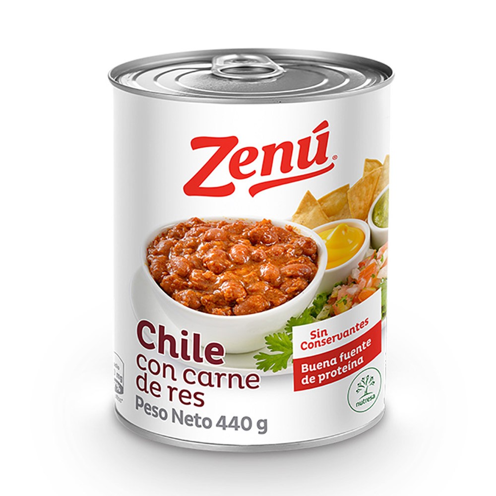 CHILE CON CARNE ZENU x 440GR