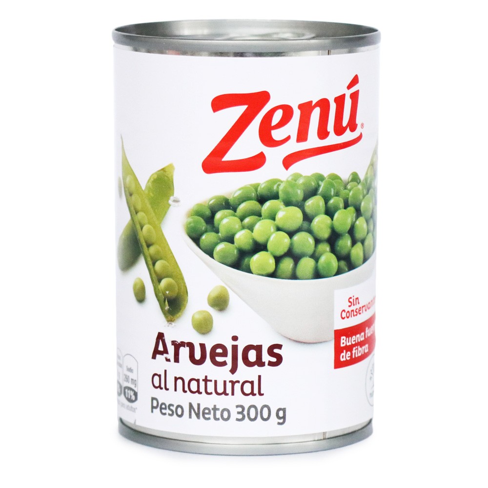 ARVEJA NATURAL LATA ZENU  x 300GR
