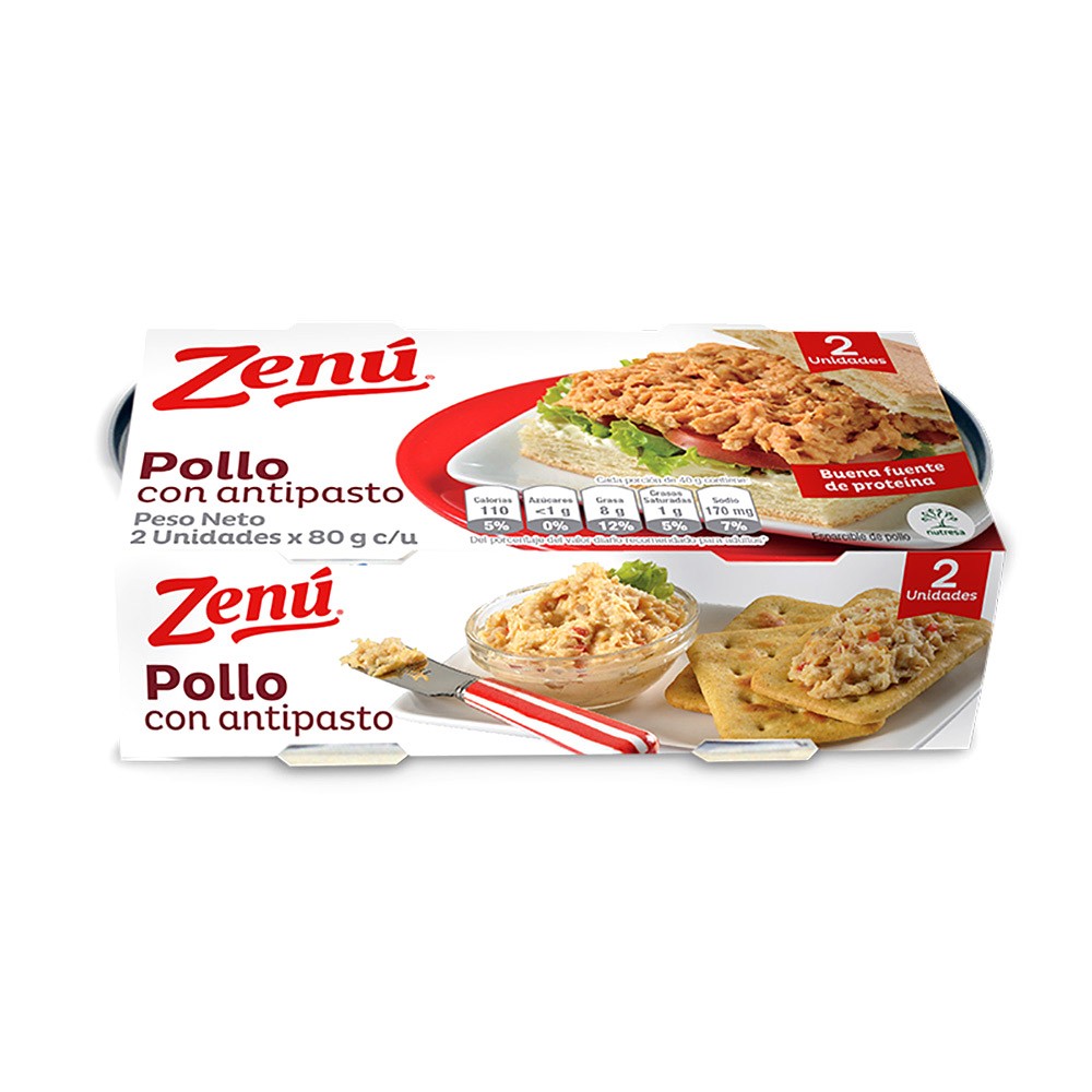 POLLO ANTIPASTO X 2UN DUOPACK  x 160GR
