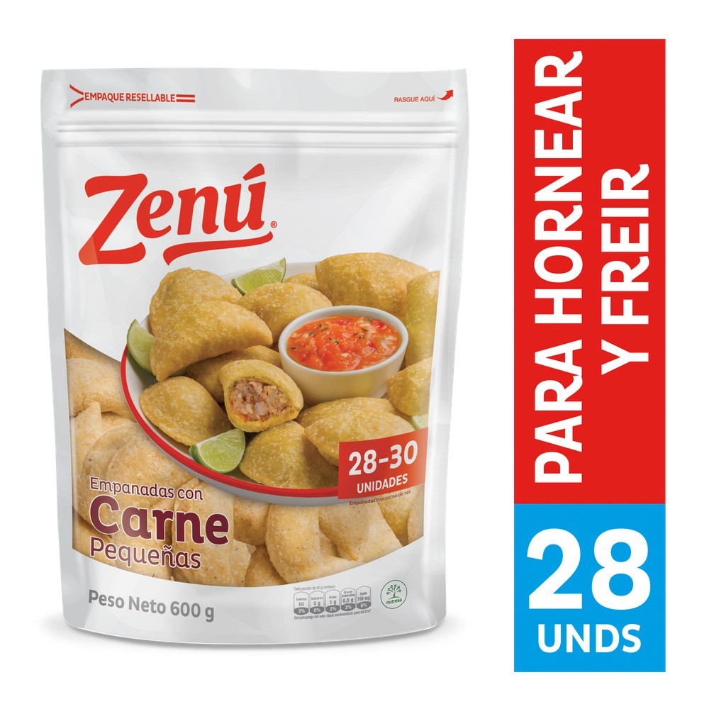 EMPANADA CARNE ZENU  x 600GR