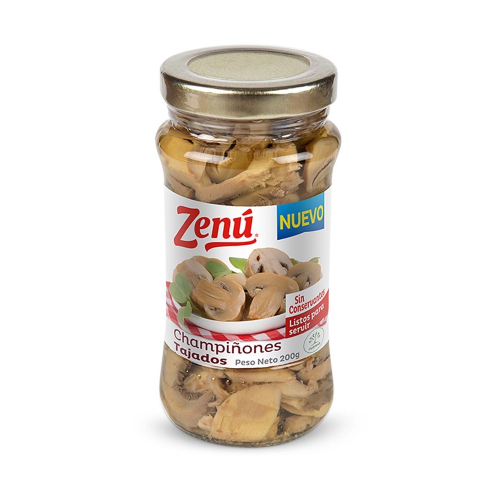 CHAMPIÑONES ZENU TAJADO x 200GR