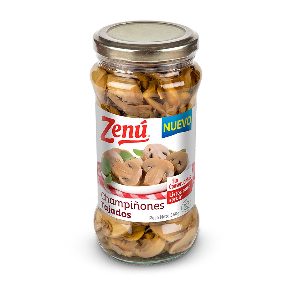 CHAMPIÑONES ZENU TAJADO x 360GR