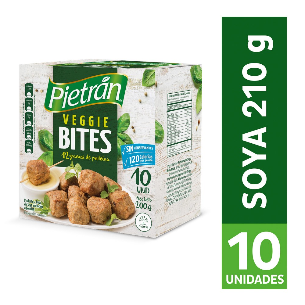 VEGGIE BITES PIETRAN x 200GR