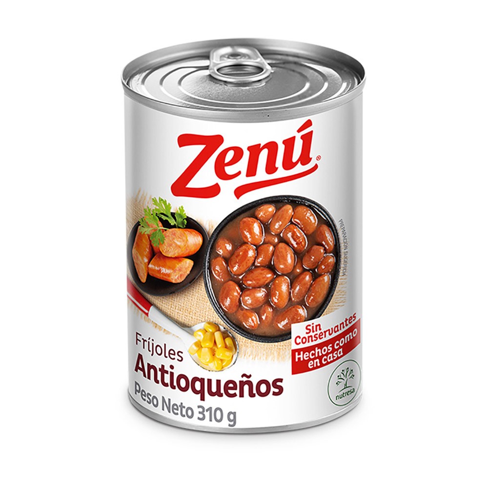 FRIJOLES ANTIOQUEÑOS ZENU x 310GR