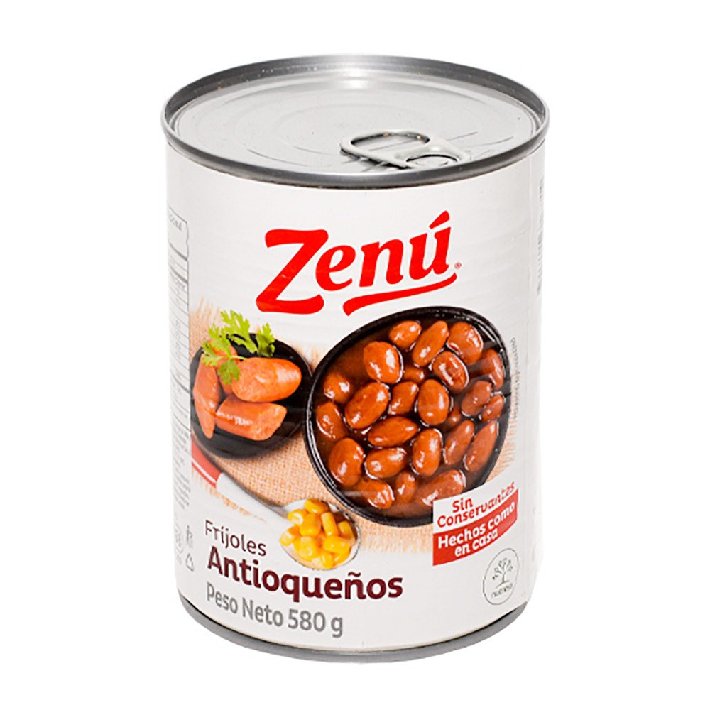 FRIJOLES ANTIOQUEÑOS ZENU x 580GR